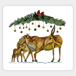 Saiga Antelope Sticker